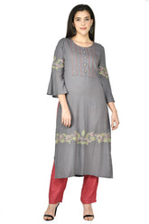 Grey Kurta Set